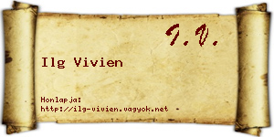 Ilg Vivien névjegykártya